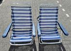 2 lage strandstoelen, Caravans en Kamperen, Ophalen, Gebruikt