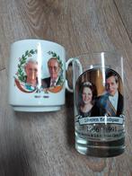 Koningshuis mok en glas, Ophalen of Verzenden, Zo goed als nieuw, Servies