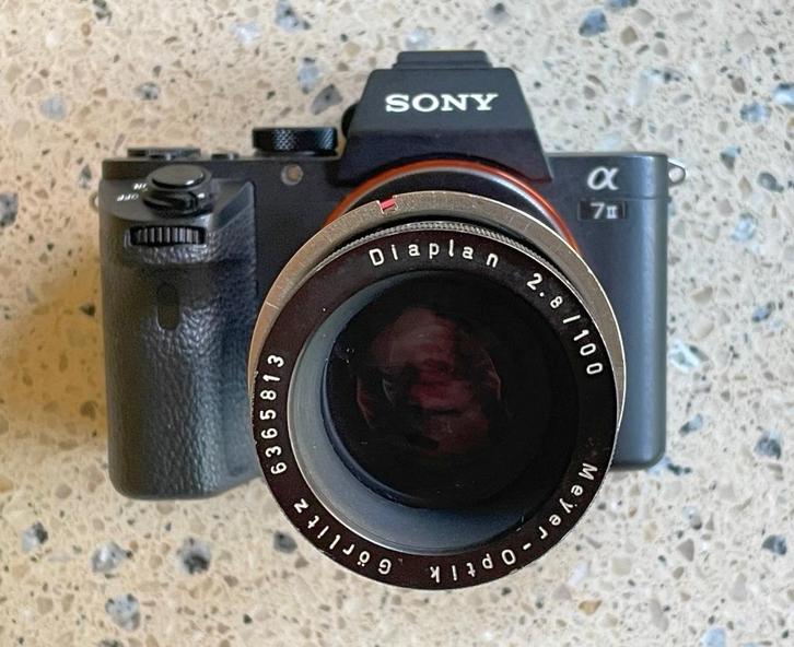 Diaplan 2.8/100mm (Meyer Optik Gorlitz) Trioplan alternatief, Verzamelen, Fotografica en Filmapparatuur, Ophalen of Verzenden