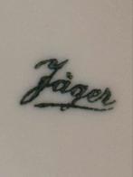 Servies “Jäger” bloemetjes motief, gouden randje, Antiek en Kunst, Ophalen