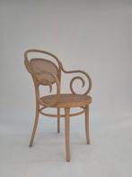 Vintage Thonet fauteuil ZPM Radomsko no 11 webbing rotan, Huis en Inrichting, Fauteuils, Ophalen, Gebruikt, Mid century modern