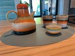 HK living theepot met kopjes en een schaaltje, Ophalen of Verzenden, Zo goed als nieuw, Compleet servies