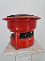 Vintage Petroleum Kooktoestel | Rood Emaille | 3-Pits, Gebruikt, Onbekend, Ophalen of Verzenden, Onbekend