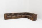Vintage De Sede DS 11 modulaire bank patchwork leer jaren 70, Ophalen, Gebruikt, 300 cm of meer, Leer