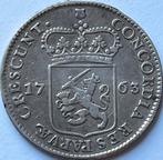 Utrecht schaarse halve zilveren dukaat 1763, Postzegels en Munten, Munten | Nederland, Vóór koninkrijk, Zilver, Losse munt, Overige waardes