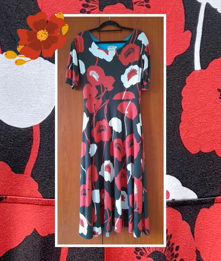 MWM Margot jurk 'Darla Dreamdancer', S valt als M, Kleding | Dames, Jurken, Zo goed als nieuw, Maat 36 (S), Overige kleuren, Onder de knie