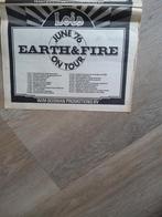 Earh and Fire: june '76 on tour    promo, Ophalen of Verzenden, Zo goed als nieuw, Poster, Artwork of Schilderij