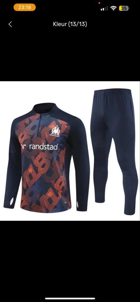 Marseille Trainingspak - Alle Maten Beschikbaar!, Kleding | Heren, Sportkleding, Nieuw, Voetbal, Overige maten, Blauw, Ophalen of Verzenden
