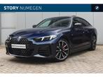 BMW 4 Serie Gran Coupé 430i xDrive High Executive M Sport A, Auto's, 1998 cc, Zwart, Met garantie (alle), Blauw