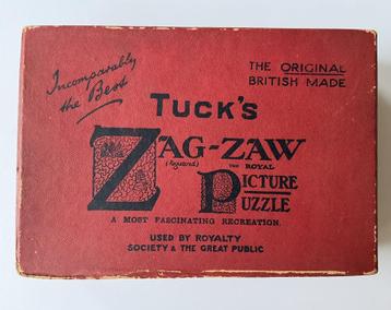 Oude houten puzzle, Tuck's Zig-Zaw, Cartoon beschikbaar voor biedingen