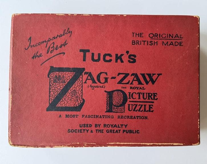Oude houten puzzle, Tuck's Zig-Zaw, Cartoon, Antiek en Kunst, Antiek | Speelgoed, Ophalen of Verzenden