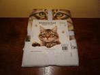Franciens katten keukenschort van 100% katoen, Ophalen of Verzenden, Nieuw, Beige, Schort