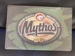 Mythos bier bord 30 bij 20. Metaal Mancave, Verzamelen, Reclamebord, Ophalen of Verzenden, Zo goed als nieuw