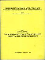 Volkslied und volkstümliches lied im Zeitalter, Boeken, Muziek, Ophalen of Verzenden, Zo goed als nieuw, Kurt Gudewill, Genre of Stijl
