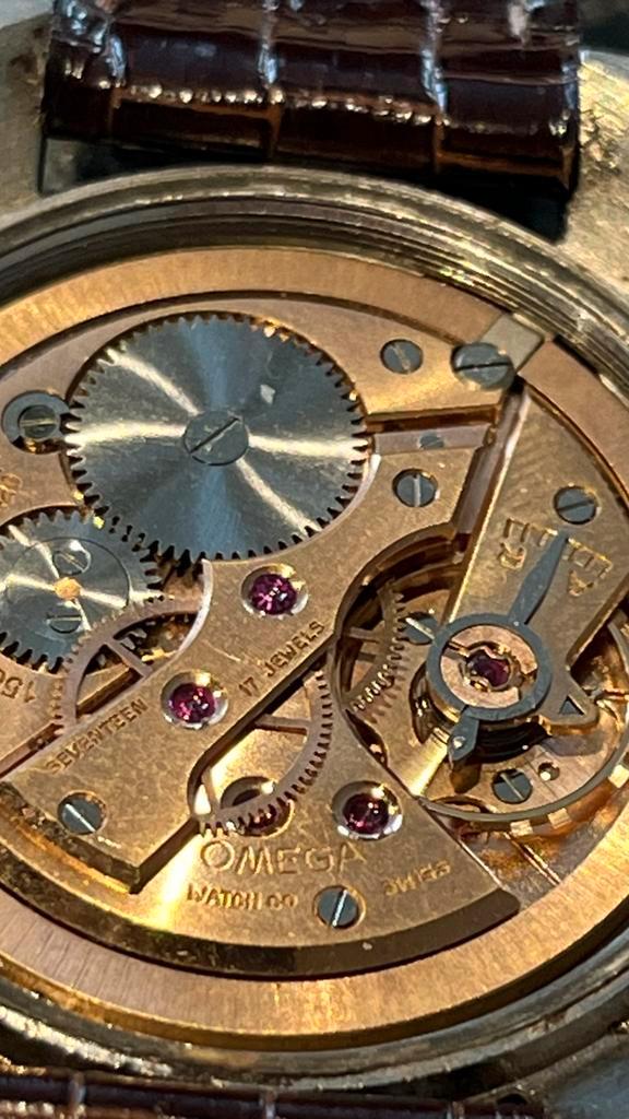 Vintage Omega Seamaster 1956, Sieraden, Tassen en Uiterlijk, Horloges | Antiek, Polshorloge, Omega, Goud, 1930 tot 1960, Met bandje