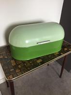 Groen creme kleurige broodtrommel, Ophalen of Verzenden