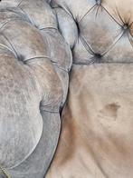Chesterfield XL bank grijs vintage leer + BEZORGING GRATIS, Ophalen of Verzenden, Gebruikt, Leer, Chesterfield