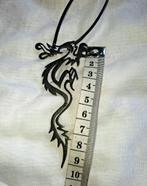 Hanger chinese dragon in zilver, Sieraden, Tassen en Uiterlijk, Kettinghangers, Verzenden, Zwart, Zo goed als nieuw, Dier