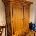 Houten kledingkast met deuren en lades, Ophalen, Gebruikt, 100 tot 150 cm, Klassiek