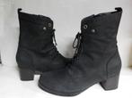 Zwarte half hoge Wolky veterlaarsjes maat 41, Kleding | Dames, Wolky B.V., Zwart, Lage of Enkellaarzen, Ophalen of Verzenden