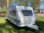 Caravan Hobby 440 met dorema tent, Ophalen