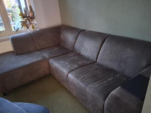Hoekbank en fauteuil, Huis en Inrichting, Banken | Complete zithoeken, Gebruikt, Stof, Ophalen