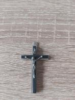 Kruis ca 5 cm Zwart/Zilver, Antiek en Kunst, Ophalen of Verzenden