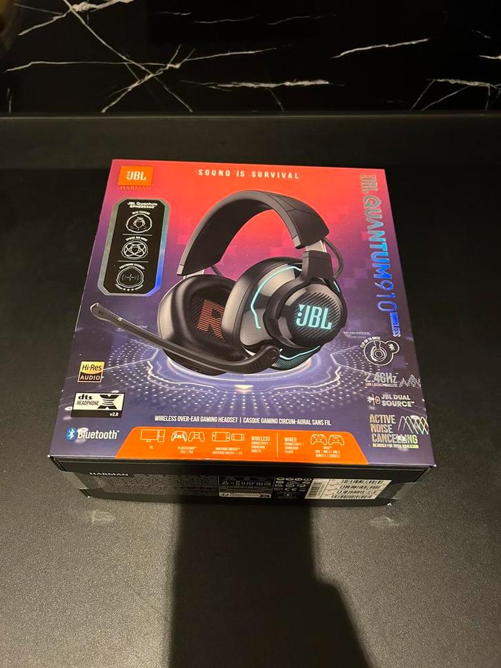 Nieuwe JBL Quantum 910 draadloze gaming headset, Computers en Software, Headsets, Zo goed als nieuw, Gaming headset, Ophalen of Verzenden