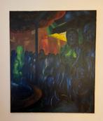 Groot abstract schilderij., Ophalen