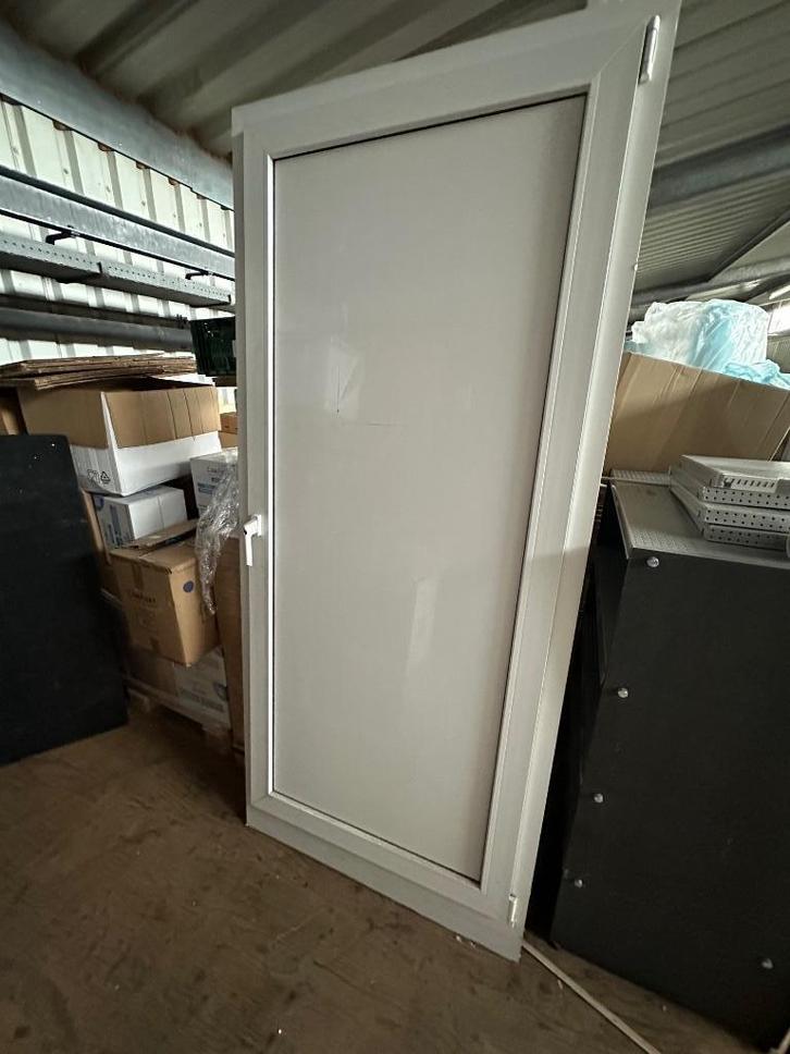 Aluminium & Kunststof Kozijnen met deuren, Doe-het-zelf en Verbouw, Kozijnen en Schuifpuien, Gebruikt, Deurkozijn, Aluminium, 225 cm of meer