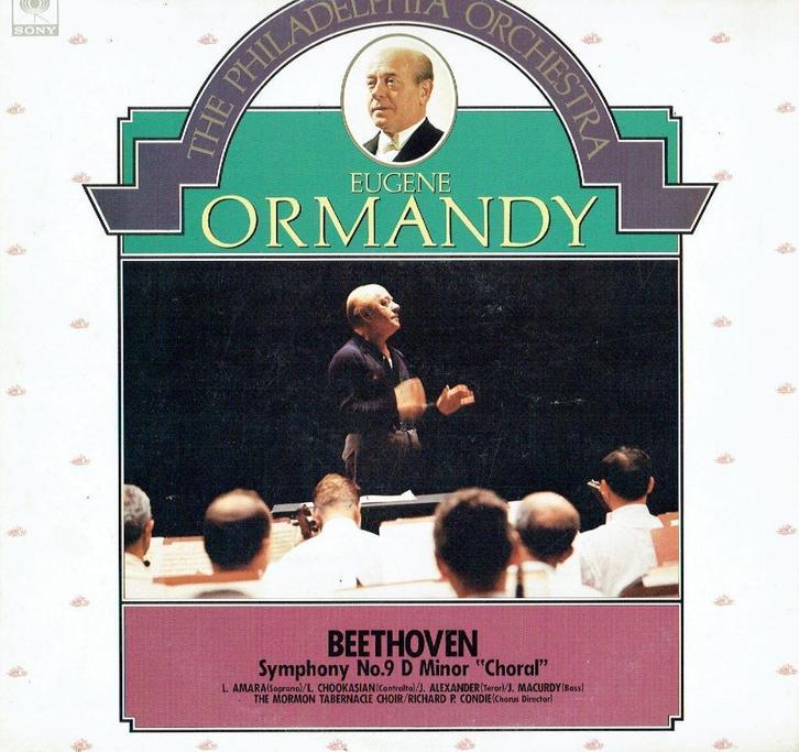 Beethoven Eugene Ormandy Symphony No. 9 "Choral" JAPAN, Cd's en Dvd's, Vinyl | Klassiek, Zo goed als nieuw, Classicisme, Kamermuziek