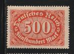 Duitsland 1922 - 500 mark, Ophalen of Verzenden, Overige periodes, Postfris
