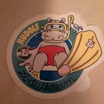 Vintage sticker Rudolf Zi duikteam Zentrasport nijlpaard, Ophalen of Verzenden, Zo goed als nieuw, Overige typen
