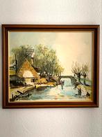 Prachtig schilderij van gracht, Ophalen of Verzenden
