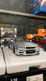 Autoart nissan skyline R34 zilver, Nieuw, Auto, Ophalen, Autoart