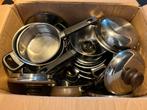 Gaspannen., Huis en Inrichting, Ophalen, Gebruikt, Rvs, Pannenset