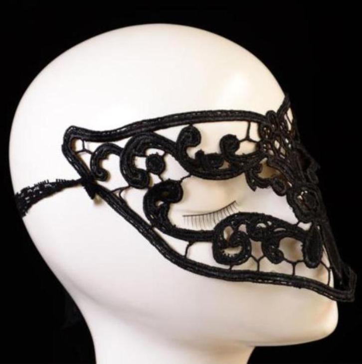 Sexy zwart kanten masker, model G, Kleding | Dames, Overige Dameskleding, Nieuw, Verzenden