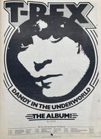 T.REX Dandy In The Underworld tour 1977 A3 advertentie, Ophalen of Verzenden