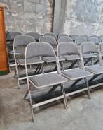 GROTE partij CLARIN klapstoelen U.S.A.  227x, Huis en Inrichting, Stoelen, Vijf, Zes of meer stoelen, Grijs, Gebruikt, Ophalen of Verzenden