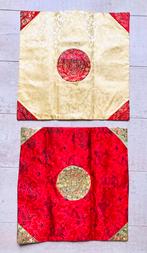 2 X Chinees Design Kussensloop of Hoes - 39cm x 39cm - Nieuw, Ophalen of Verzenden, Nieuw, Rood, Vierkant