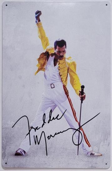 Freddie Mercury wit reclamebord van metaal wandbord deco  beschikbaar voor biedingen