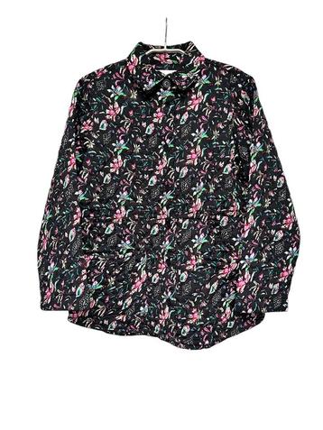 Pom Amsterdam Jas 36 Zwart Bloemenprint Quilted Jacket beschikbaar voor biedingen