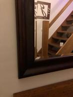 Nieuwe spiegel teakhouten lijst facetgeslepen glas flamant, Ophalen, Gielen, Nieuw, Maasbrachterweg 54 Echt