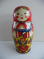 oud blikken MATROESJKA - opwindbaar - hoog 17cm, 60-er jaren, Antiek en Kunst, Antiek | Speelgoed, Ophalen of Verzenden