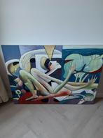 Groot schilderij op canvas, Antiek en Kunst, Kunst | Schilderijen | Abstract, Ophalen