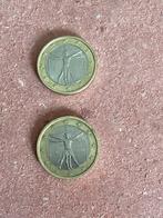Davinci Face Error euromunt 2002  met meerdere misslagen., Ophalen of Verzenden, Italië, 1 euro