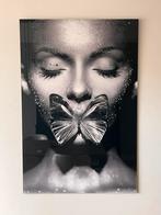 Prachtig schilderij van plexiglas butterfly 100x150 cm, Huis en Inrichting, Ophalen, Zo goed als nieuw, Schilderij, 75 cm of meer