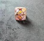 Grote cocktail ring sterling zilver 925, maat 18., Sieraden, Tassen en Uiterlijk, Ringen, 18 tot 19, Met strass, Ophalen of Verzenden