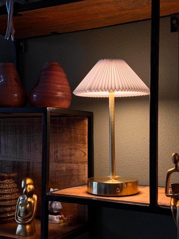 Tafellamp Goud, Huis en Inrichting, Lampen | Tafellampen, Nieuw, Minder dan 50 cm, Metaal, Ophalen of Verzenden