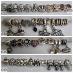 Luxe originele Pandora bedels zilver oa met goud/edelsteen, Pandora, Ophalen of Verzenden, Zo goed als nieuw, 1 bedel